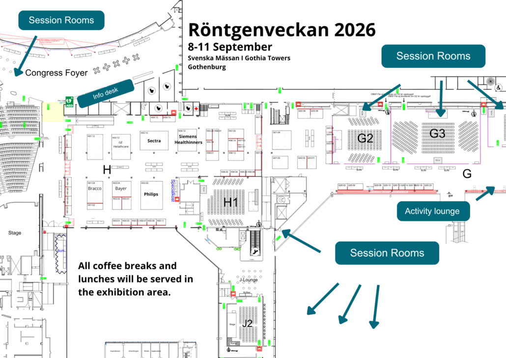 Röntgenveckan skiss med monternummer